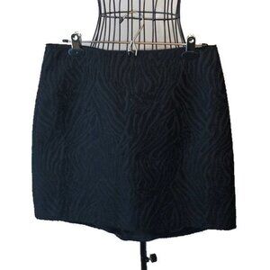 Elie Tahari | Black Patterned Mini Skirt
